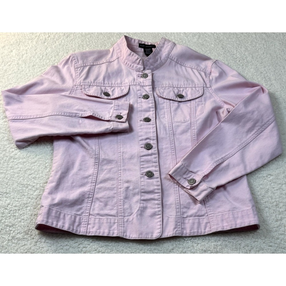For Joseph  Women's PINK Denim Jacket Size Small